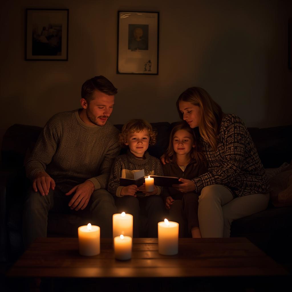 Norsk familie forbereder seg på beredskap hjemme